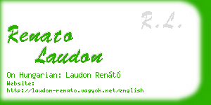 renato laudon business card