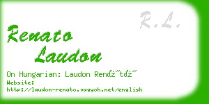 renato laudon business card